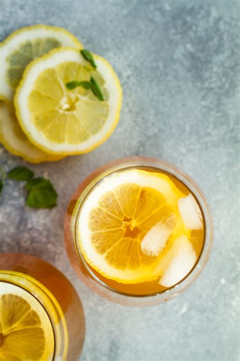 Ginger Lemon Iced Tea Ginger With Spice