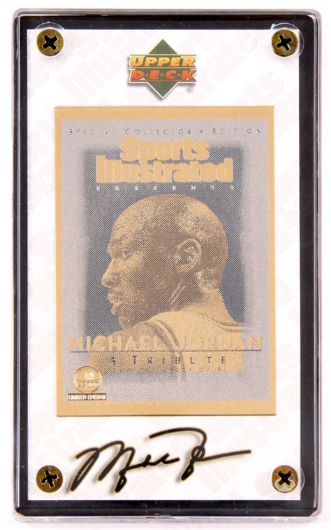Jul 25, 2020 · 2020 upper deck goodwin champions patches / illustrations. Michael Jordan LE 1999 Upper Deck 24K Gold Metal Basketball Card (Upper Deck COA) | Pristine Auction