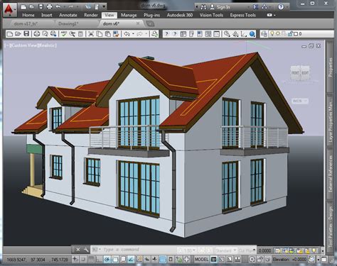 Autocad Architecture 3d Building Nr 002 In Dwg Format 3d Model Dwg