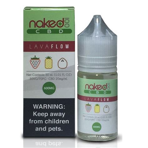 lava flow 30ml cbd e liquid by naked 100 cbd 600mg cbd oil uk