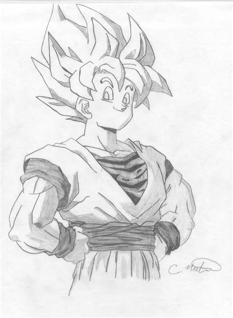 Goku Drawing By Himizu On Deviantart
