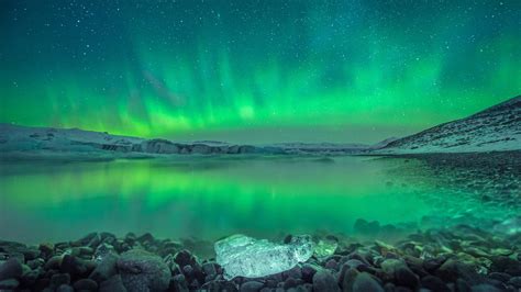Over Iceland Aurora Windows 10 Theme Hd Wallpaper 1366x768 Download