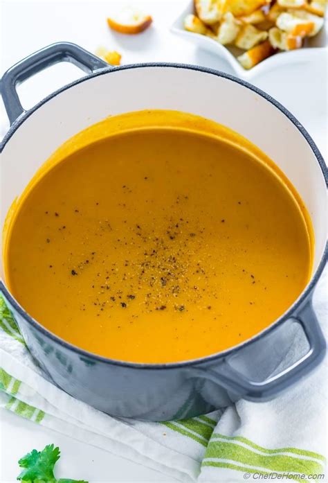 Sweet Spicy Roasted Butternut Squash Soup With Apple Recipe
