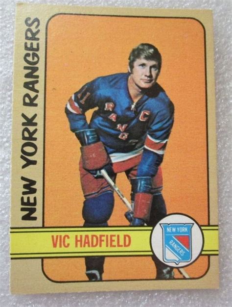 O Pee Chee 1972 73 Vic Hadfield Card Rangers Ex Nm Ebay New York