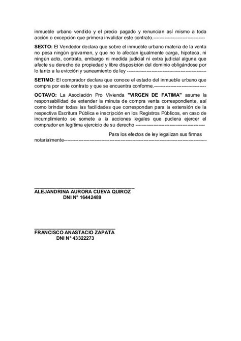 Ejemplo De Documento De Compraventa De Terreno Opciones De Ejemplo