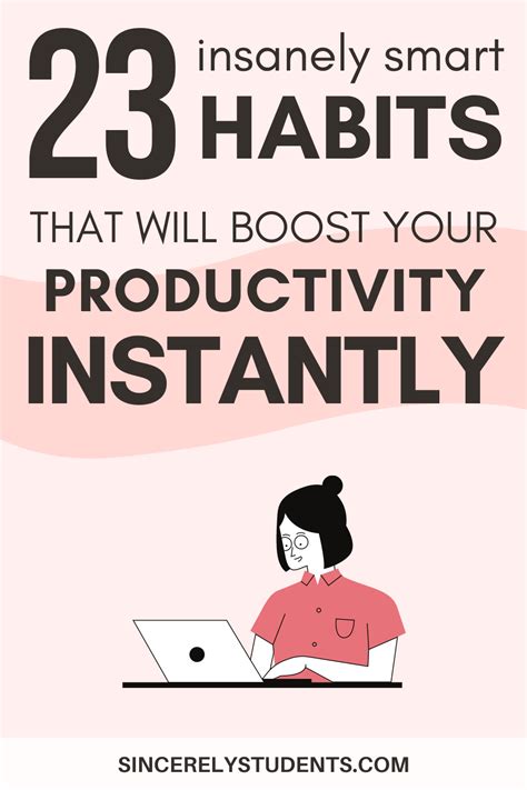 23 Brilliant Habits That Will Boost Your Productivity Become Insanely