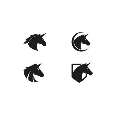 Premium Vector Unicorn Logo Template Vector Icon Illustration