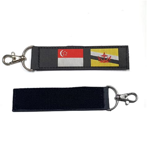 Singapore And Brunei Flag Streamer With Velcro Soldiertalk Military