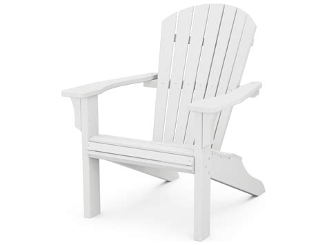 Plastic chairs are a great piece of furniture that in the past, plastic chairs were mainly reserved for different social events like weddings and parties. POLYWOOD® Seashell Recycled Plastic Adirondack Chair | PWSH22