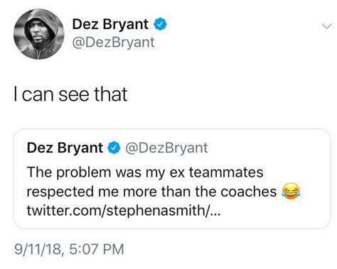 Subsequent sleuthing revealed that he was doing the same thing on instagram. Dez Bryant might have a burner account to back up his ...