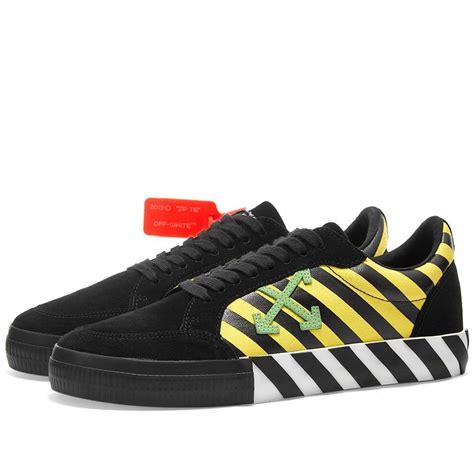 Neoprene upper repels water and liquid splashes, and easy to give a quick wipe lightweight. Off-white Low-top Sneakers Canvas Suede Logo Patch Black ...