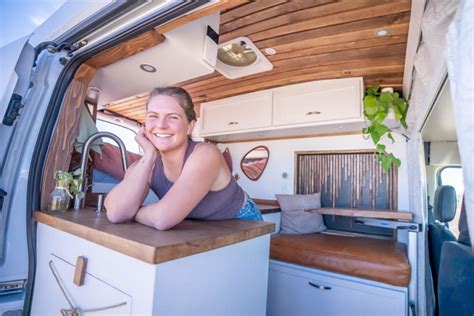 Working Full Time On The Road In Her Ford Transit Van Conversion