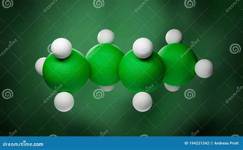 Butane Molecule Is A 3d Formula Vector Illustration Cartoondealer