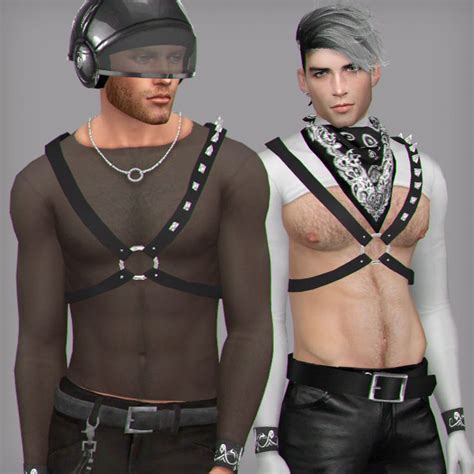 Connection Harness Sims 4 Sims 4 Clothing Sims 4 Male Clothes
