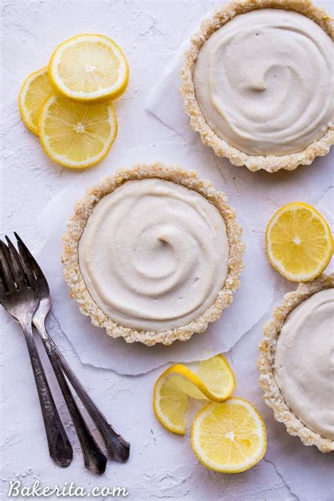 No Bake Lemon Tarts Gluten Free Paleo Vegan Bakerita