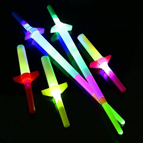 Rainbow Stick Christmas Concert Props Childrens Games Led Glow Stick