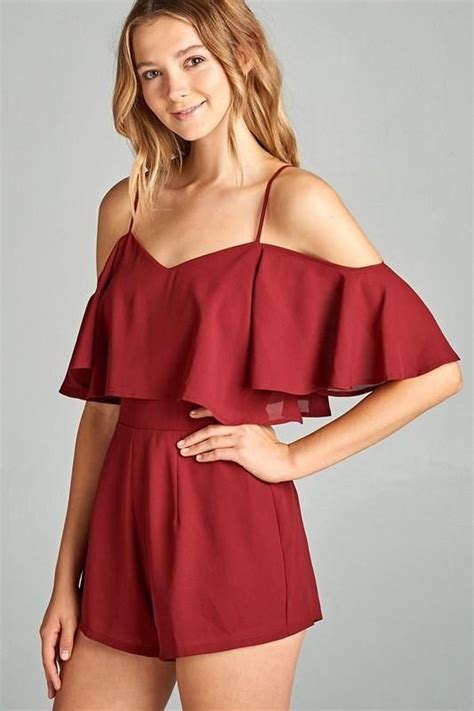 Ruby Red Romper In 2021 Summer Romper Outfit Red Rompers Outfit