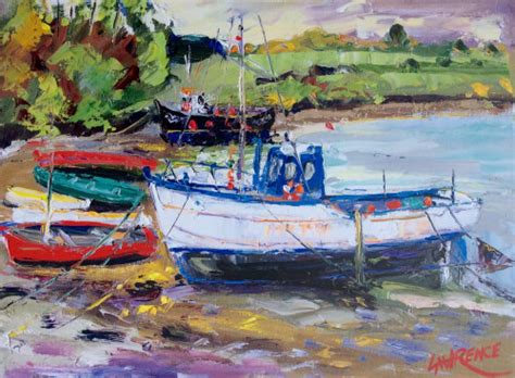 Beached Fishing Boats West Cork John Lawrence Paintings