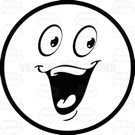 Happy Face Clipart Black And White Clipground