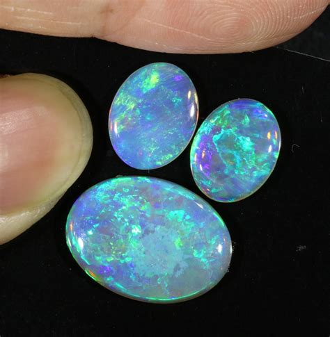 549cts Set 3 Matching Clean Crystal Fire Opals Su1371