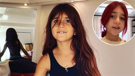 Kourtneys Daughter Penelope Disick Dyes Hair Red Video