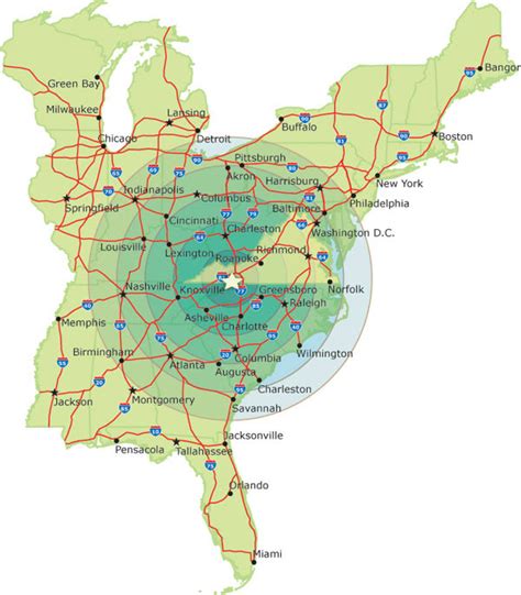 Map Of Eastern United States Interstates