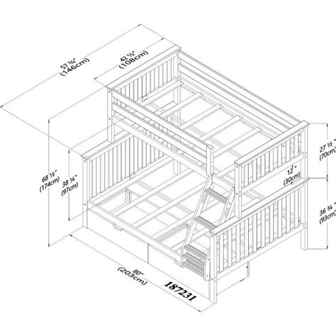 Harriet Bee Borgen Solid Wood Bunk Bed With Under Bed Storage Drawer And Reviews Wayfair Twin