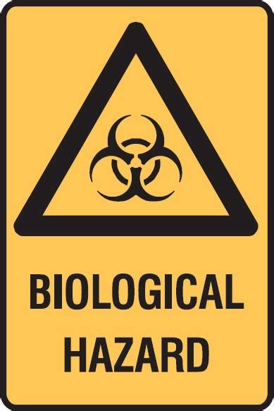 Warning Signs Biological Hazard Hazardous Substance