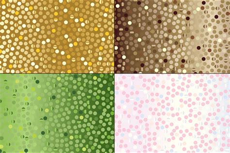 Random Metallic Dot Patterns 151038 Textures Design Bundles