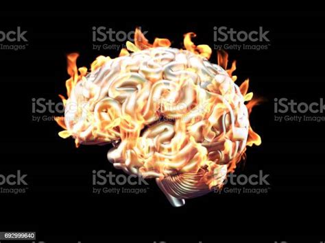 Burning Brain Stock Photo Download Image Now Fire Natural