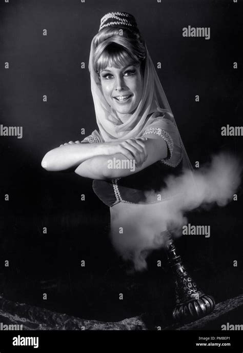 barbara eden wearing a harem costume in a publicity portrait for i dream of jeannie circa
