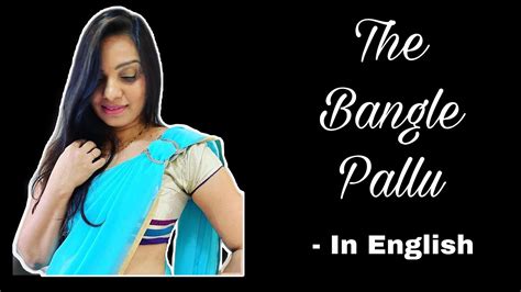 The Bangle Pallu Drape Styling Pallu Using Bangle Pallu Hack Using