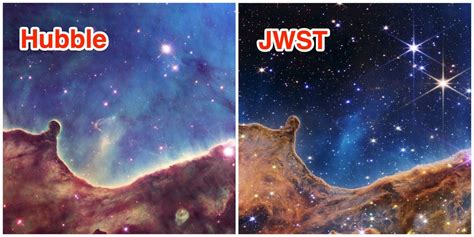 Side By Side Images Webb Telescope Shows Details Hubble Cant Spot