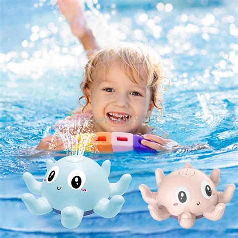Bath Toys Dual Purpose Automatic Induction Jet Floating Bathtub Toy Spray Water Shower Swimming