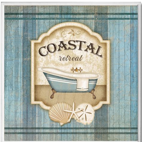 Coastal Retreat Bathroom Wall Plaque