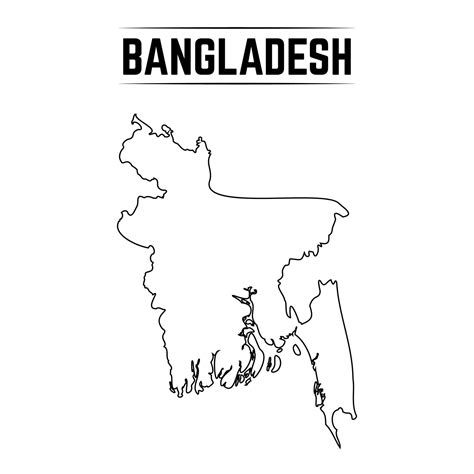 Bangladesh Map Drawing