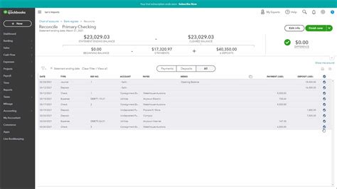 Reconcile an Account in QuickBooks Online- Instructions