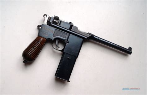 Chinese Mauser C96 Broomhandle With For Sale At