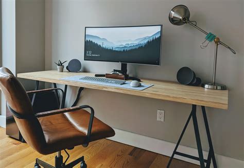 Clean Light Minimal Workspace Minimalsetups Home Office Setup