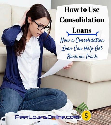 how to use consolidation loans for bad credit