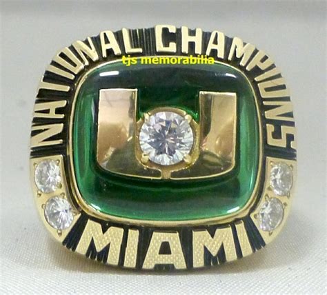 The miami hurricanes baseball team is the college baseball program that represents the university of miami. 2001 MIAMI HURRICANES FOOTBALL NATIONAL CHAMPIONSHIP RING ...