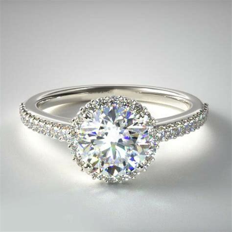 Details About K White Gold Real Solitaire Ring Ct Diamond