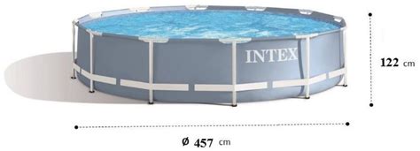Intex Prism Frame Pool Set 457 X 122 Cm Mit Kartuschenfilteranlage 28736gn