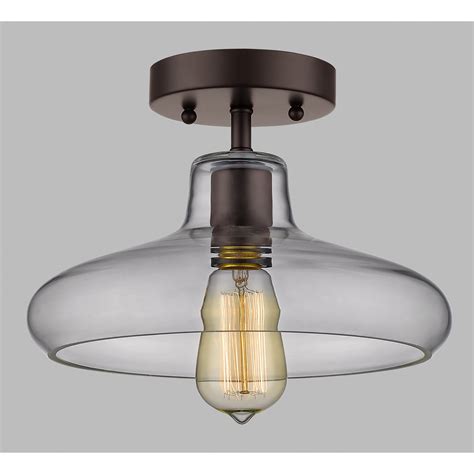 Crafted with simple materials like wood, glass and metal, our selection of rustic ceiling lights work well with a broad range of home decor styles, from cottage and traditional. Laurel Foundry Modern Farmhouse Bouvet 1 Light Semi Flush Mount & Reviews | Wayfair