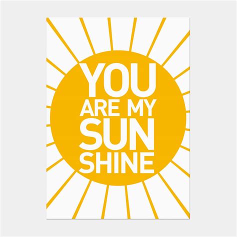 You Are My Sunshine Postcard By Showler And Showler