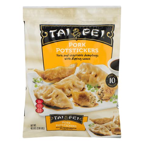 Tai Pei Pork Potstickers Frozen Asian Appetizers 465 Oz