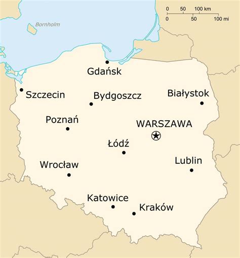 Map Of Poland Cities Major Cities And Capital Of Poland