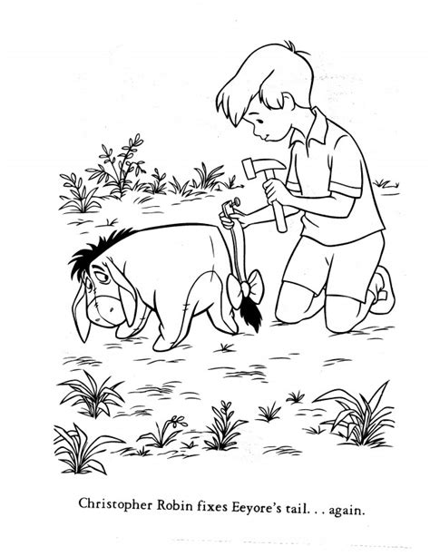 Christopher Robin Movie Winnie The Pooh Coloring Pages Coloring Pages