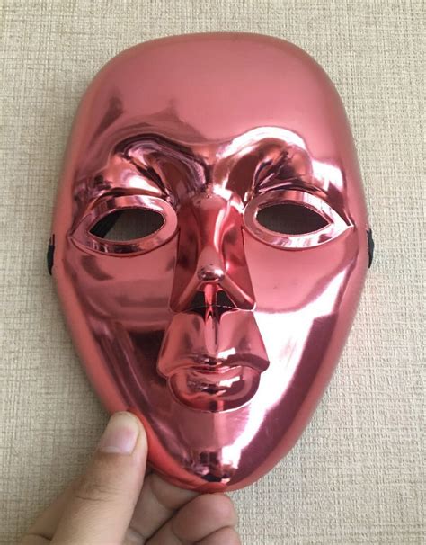 New Random 1pcs Colorful Cosplay Beautiful Girl Mask Plastic Mask With