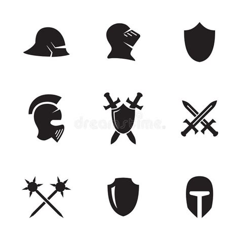 War Symbol Icons Set Stock Illustration Illustration Of Battle 98661906
